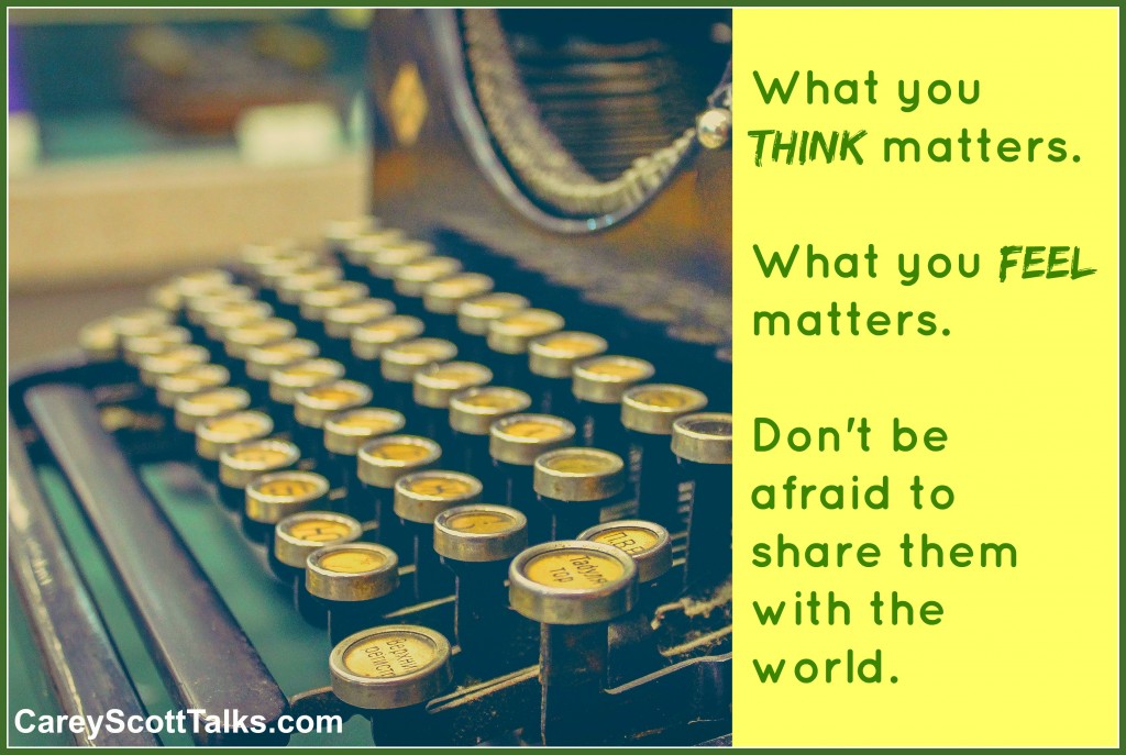 what you think matters