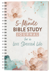 The 5-Minute Bible Study Journal for a Less Stressed Life by Carey Scott
