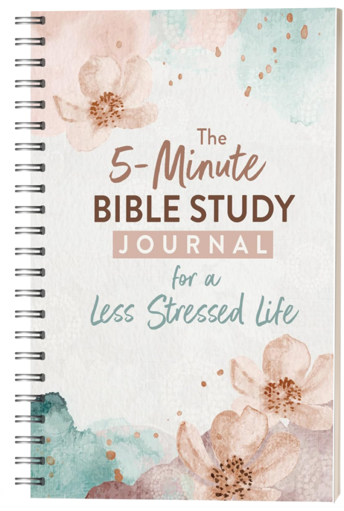 The 5-Minute Bible Study Journal for a Less Stressed Life by Carey Scott